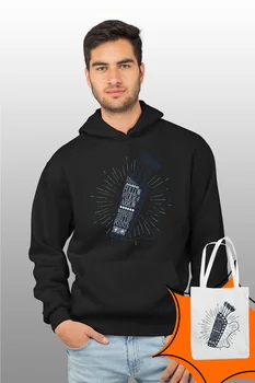 

Angemiel Wear Follow Your Arrow Black Male Hooded Sweatshirt Bags Kombin