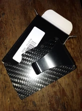 Tarjetero de fibra de carbono RFID para hombre, Billetera de Metal sin escanear, tarjetero Masculino