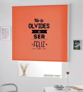 

Blind Iroa roll with phrase/Be Happy! ROLLER BLINDS TRANSLUCENT! (ORANGE 100X175)