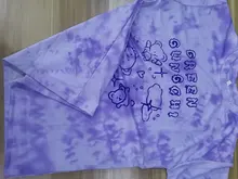 Algodón camiseta con oso Streetwear Verano de gran tamaño, camiseta de las mujeres Harajuku Tops de manga corta Tee Hip Hop teñido camiseta divertida