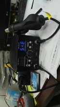 Estación de soldadura de pistola de aire caliente digital ESD, 800W, 2 en 1, 220v, para Estación de reparación SMD, actualización 8586