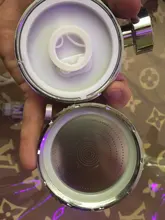 ZhangJi, cuidado de la piel, alta presión, agua purificada, cabezal de ducha de 3 modos reemplazable, elemento de filtro de algodón PP, boquilla de lluvia rociadora