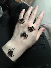 Toy Party-Decoration-Supplies House Simulation Horror Spider Black 50pcs Halloween -3