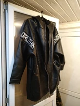 Plus-Size Coat Hooded-Collar Letter Faux-Leather XITAO Women Pocket Autumn Fashion New