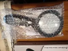 Lupa iluminada Glass-10X lupa de lectura grande de mano con 12 luz LED iluminada para personas mayores, reparación, monedas