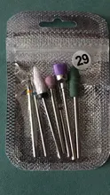 6/7pc cortador de fresado de taladro de cerámica para uñas Bits para manicura Mills eliminar broca para uñas de Gel de manicura máquina herramientas