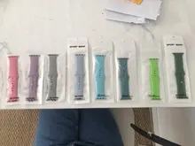 Correa de silicona para Apple Watch, 38mm/42mm, pulsera deportiva de 44mm y 40mm, correa de goma para apple watch 5 4 3 2 1