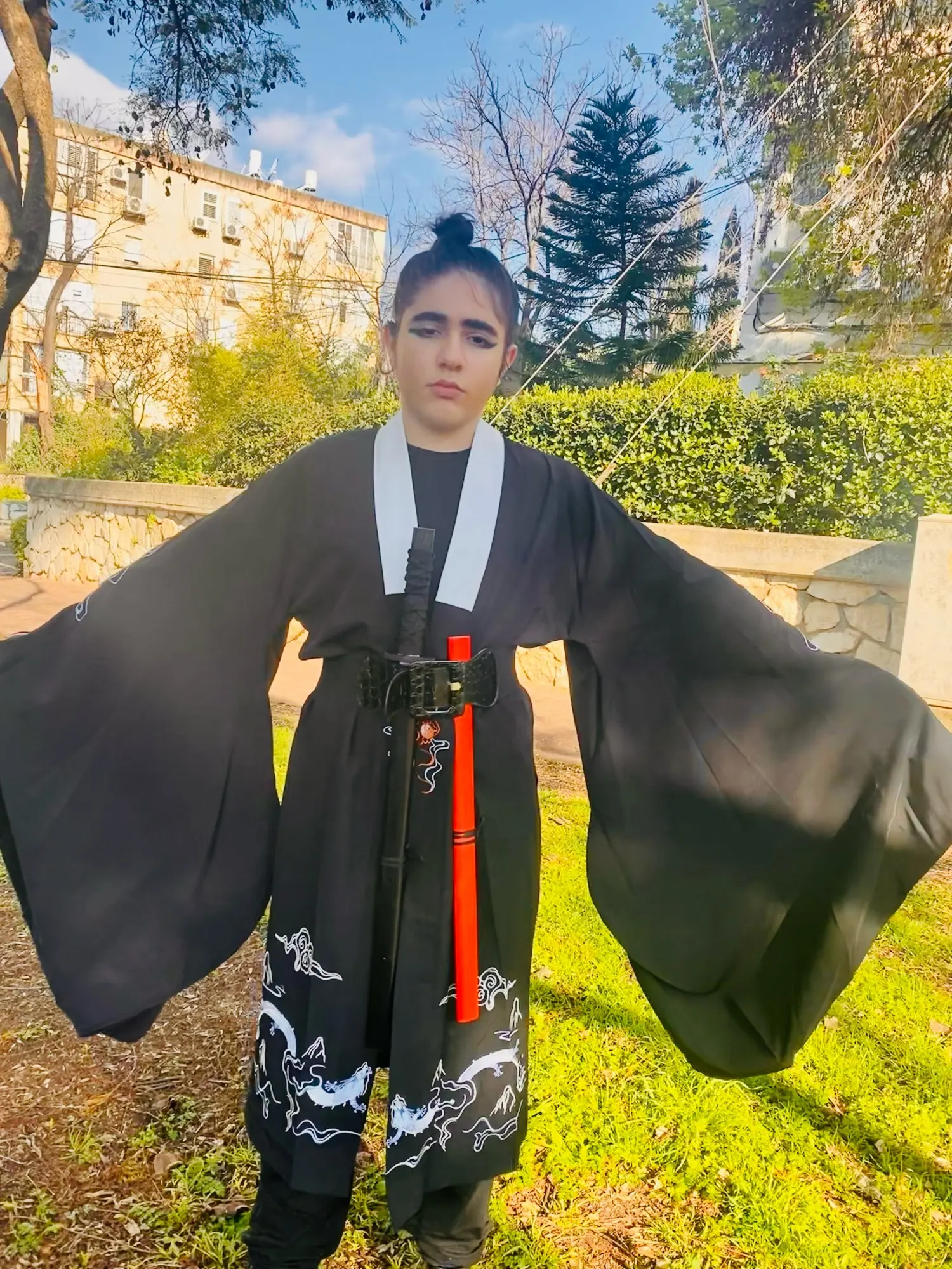 Kimono japonés samurái para hombre, conjunto con estampado de dragón,  Harajuku, bordado Vintage antiguo, ropa tradicional, cárdigan Yukata,  disfraz - Historial de precios y revisión