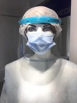 

75 PCS Professional Face Shield reusable and dustproof medical protective face visor, transparent protector Full Face
