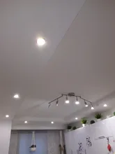 4/6-Heads Chandeliers-Light Gu10-Base Bedroom Living-Room Industrial Black/silver LED