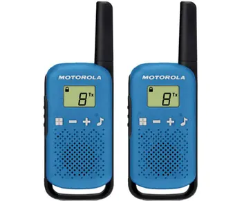 

MOTOROLA TALKABOUT T42 BLUE WALKIE TALKIES 4KM 16 CHANNELS LCD DISPLAY