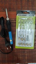 Kit de pluma de pirograbado, 60W, temperatura ajustable, soldador, Kit de quema de madera, 110V, 220V, herramientas de reparación de soldadura