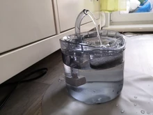 DownyPaws-fuente de agua automática para gato con grifo, dosificador de agua para perro, filtro transparente, bebedero para mascotas, alimentador con Sensor