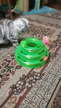 3 Levels Pet Cat Toy Funny Tower Tracks Disc Cat Tracks Toys Training Intelligence Amusement