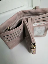 SMOOZA-Cartera de Piel de Mujer, Cartera de Piel de Mujer, billetera mate corta, billetera de Mujer con tres tarjetas plegables, 2020