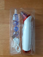 Aparato para limpieza profunda de la piel con espinillas, limpiador con punta de diamante de Zona T para nariz y resto del rostro, para la eliminación de espinillas, succión al vacío