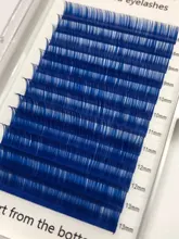 MIZIMO-pestañas de injerto de color, 8-13mm, pelo de visón artificial, utensilio de extensión de pestañas personalizado, nuevo producto