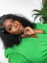 Peluca de cabello humano rizado de 13x4 para mujer, Frontal de encaje postizo, pelo negro brasileño predespuntado con Baay, Remy 150%
