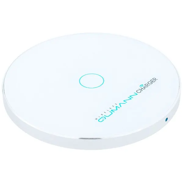 Беспроводное ЗУ Qumann QWC-02 Wireless Disc Qi Fast Charger White 50521 | Мобильные телефоны и аксессуары