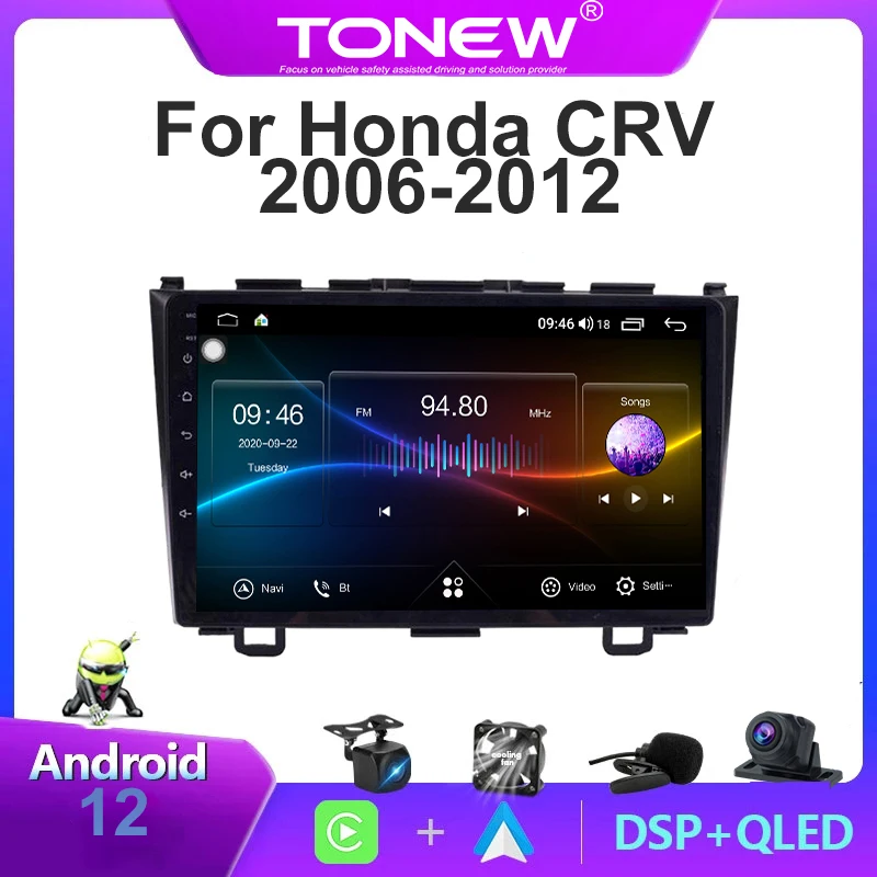 TONEW T1 Plus For CRV 2006-2012 Car Multimedia Video Player GPS Android No 2din Dual camera Recorder - AliExpress