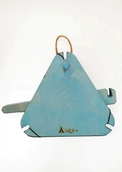 

Blue Wood Portable Camping Stand