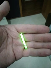 Varita luminosa para pesca, barra flotante fluorescente estilo luciérnaga para la noche que brilla en la oscuridad, 4,5x40 mm, 10 unidades/bolsa