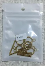 5 Sets de acero inoxidable de oro cierres de palanca para collar de pulsera, broche OT la fabricación de la joyería DIY resultados