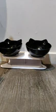 Cat-Bowls Products Pet-Food Raised-Stand Pet-Supplies Cats-Dogs-Feeders Non-Slip Double