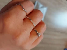 ROXI Simple fino 925 anillos de plata esterlina para mujeres Anti-alergia suave par anillos de boda en forma de V suave Slim anillos de nudillo