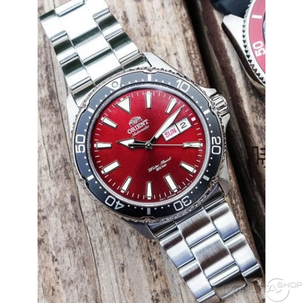 Orologio automatico da uomo Orient Kamasu RA-AA0003R quadrante rosso Mako  III diving cinturino in acciaio vetro zaffiro - AliExpress Watches