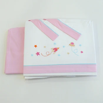 

Bed sheets cradle PIRULOS SPACE pink