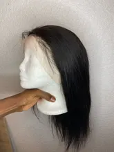 Wigirl-pelucas de cabello humano brasileño para mujeres negras, cabello con cierre de onda de encaje 150%, Bob, prearrancado con pelo de bebé, 13x4