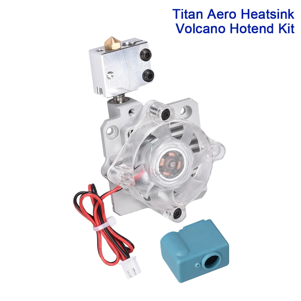 Titan Aero Heatsink Aluminum Volcano Hotend 24V 12V Cooling Block 3D Printer Parts V6 Extruder Short Range 1.75mm Radiator | Компьютеры и