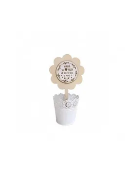 

FLOWER WITH FLOWERPOT "MOM I LOVE YOU TO INFINITY AND BEYOND" 13. 5X33 CM