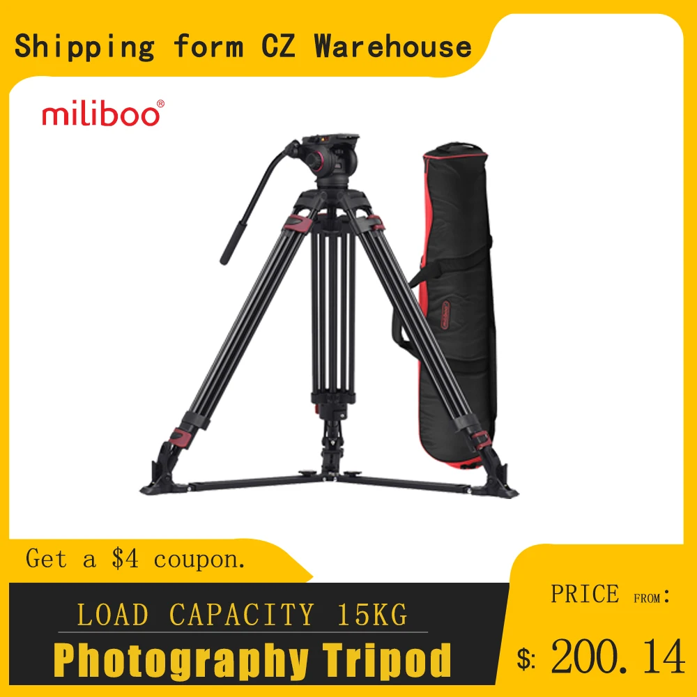 Miliboo MTT609A Tripod Photography 3 Sections Stand with 360° Panorama for Canon Nikon Sony DSLR Cameras Camcorders | Электроника