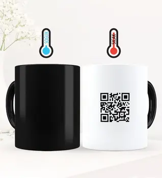

Personalized Custom QR Code Video Magic Mug Set