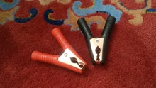 2Pcs Red+Black Car Alligator Clips Battery Clamps Crocodile Clip 100A Aligator Clips