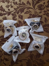 Chupete de bebé de adorno dorado, cadena de Clip sin BPA de silicona, pezón de diamantes de imitación infantil, regalo de ducha de 0 a 18 meses, 6 colores