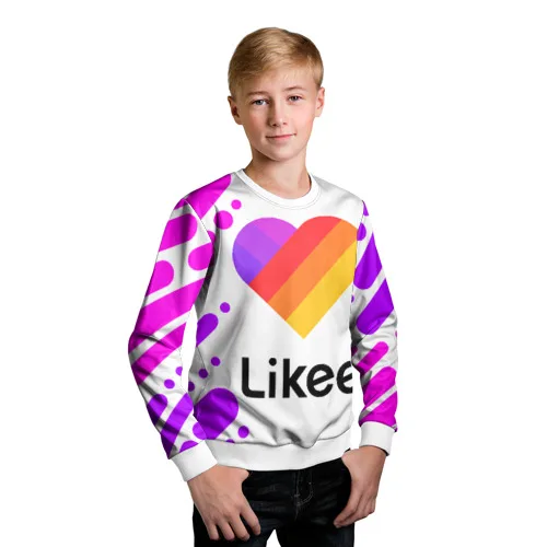 Детский свитшот 3D Like 5, Комфортный свитшот Лайк, для детей, Like для мальчиков и девочек, мягкий, яркие цвета, не выгорают