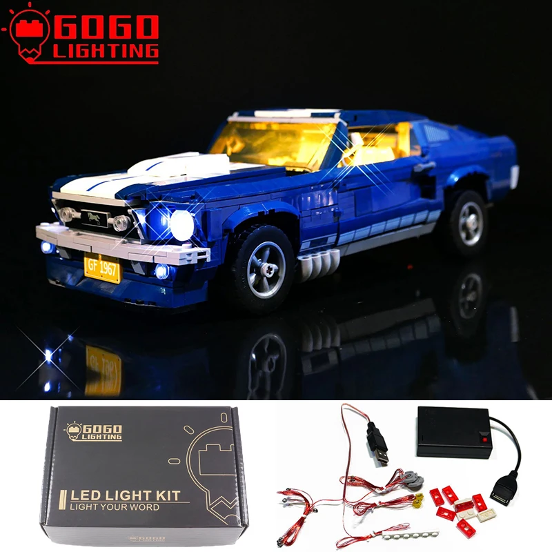 LED Light Up Kit For LEGO 10265 Ford Mustang Lighting building blocks Set 10265 