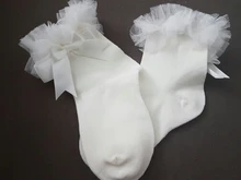 Calcetines de encaje para niñas primavera otoño para NIÑOS Calcetines de algodón con lazo para niños y niñas calcetines altos hasta la rodilla de princesa para fiesta