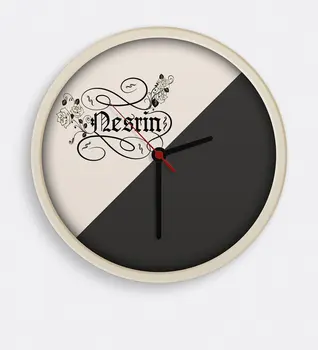 

Personalized Calligraphy Is Wood Wall Clock-7
