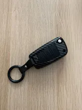 ABS Carbon fiber Silicone Car Key Cover Protector Case For Audi A3 A4 A5 C5 C6 8L 8P