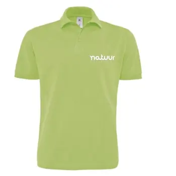 

SHORT SLEEVE POLO GREEN SCREENPRINTED NATUUR T-L