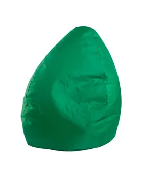 

Mobili Rebecca Bean Bag Pear-Shaped Chair Pvc Styrofoam Green Pouffe 80x65x65