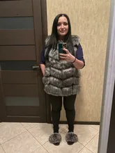 Fur Vest Coat Jacket Gilet Faux-Fox Winter Women Fashion Luxury Warm 4XL High-Quality