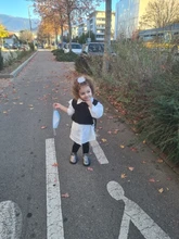 Gooporson-Camiseta holgada coreana para niñas pequeñas, conjunto de blusa de dos piezas, Camisetas largas blancas, disfraz de otoño