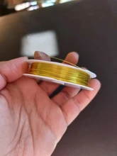 Colorfast de alambre de cobre alambre para collar de pulsera joyas DIY accesorios/0,2/0,25/0,3/0,5/0,6/0,7/1,0mm arte rebordear Alambre de HK018