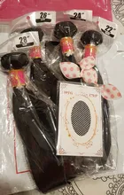 Brasileño recto mechones de cabello humano postizo 100% Remy extensiones de cabello humano Color Natural del pelo para las mujeres negras extensiones de cabello humano