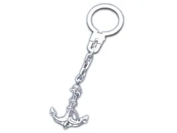 

Keychain sterling silver model anchor collection hobbies